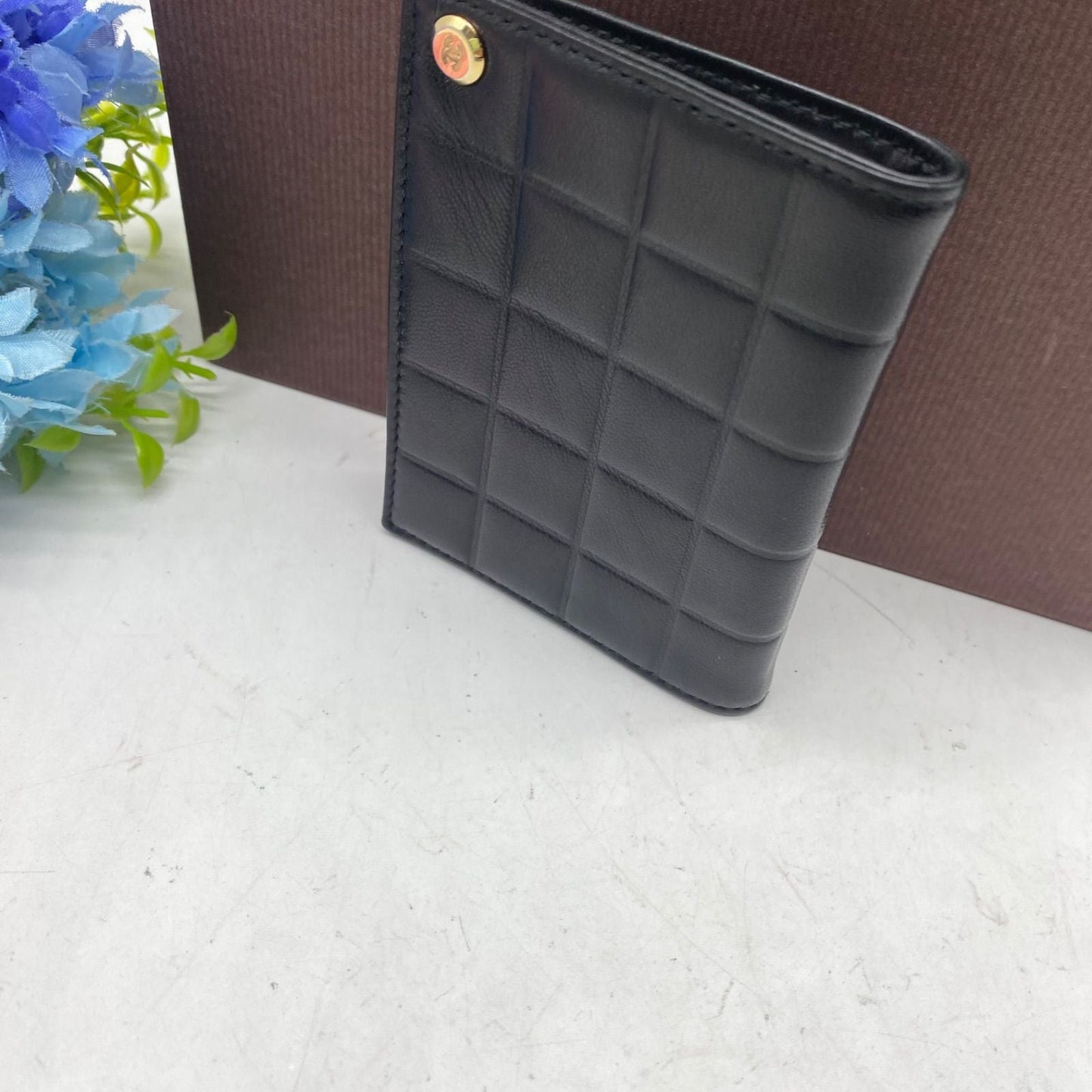 Chanel Card Case Set Era Business Coco Button