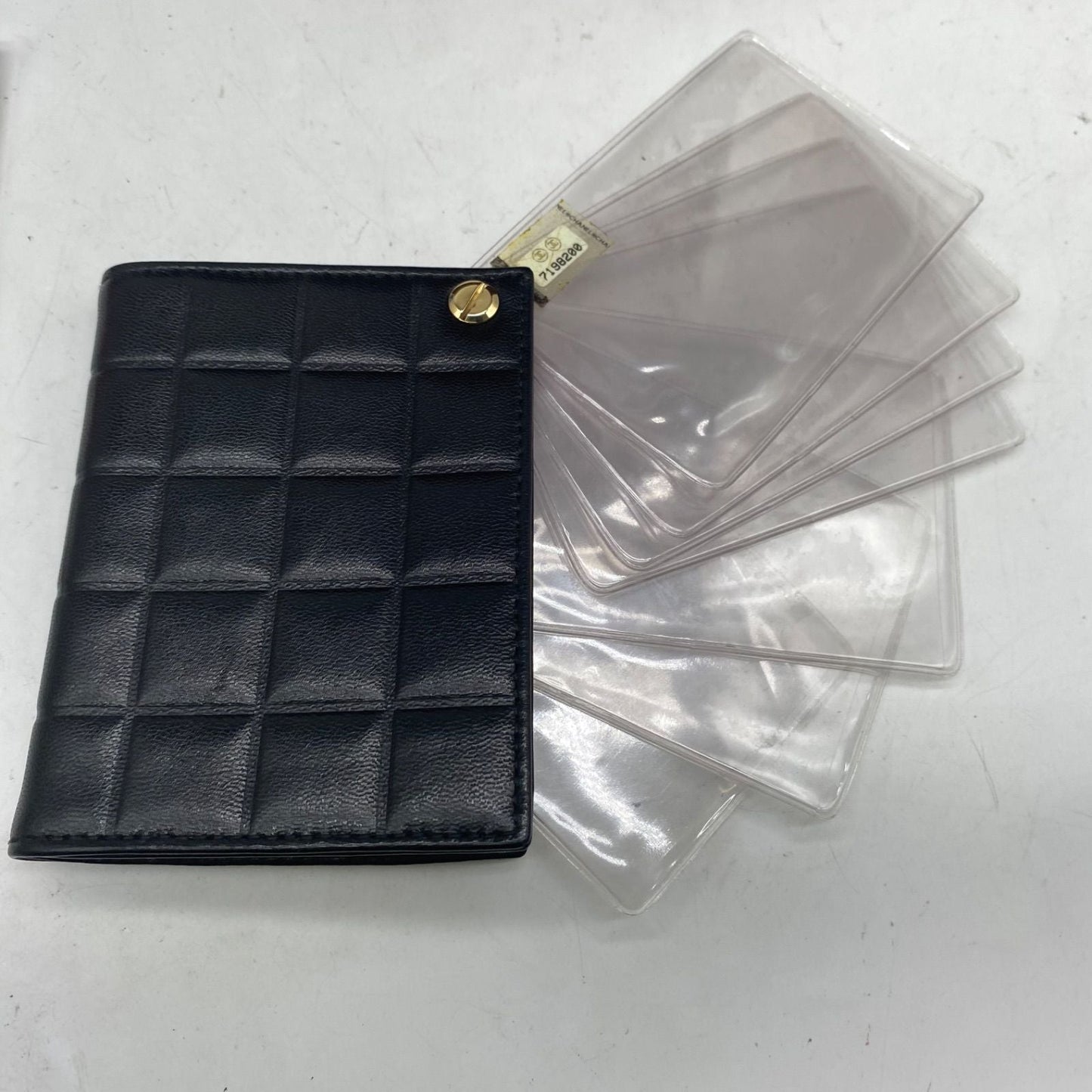 Chanel Card Case Set Era Business Coco Button