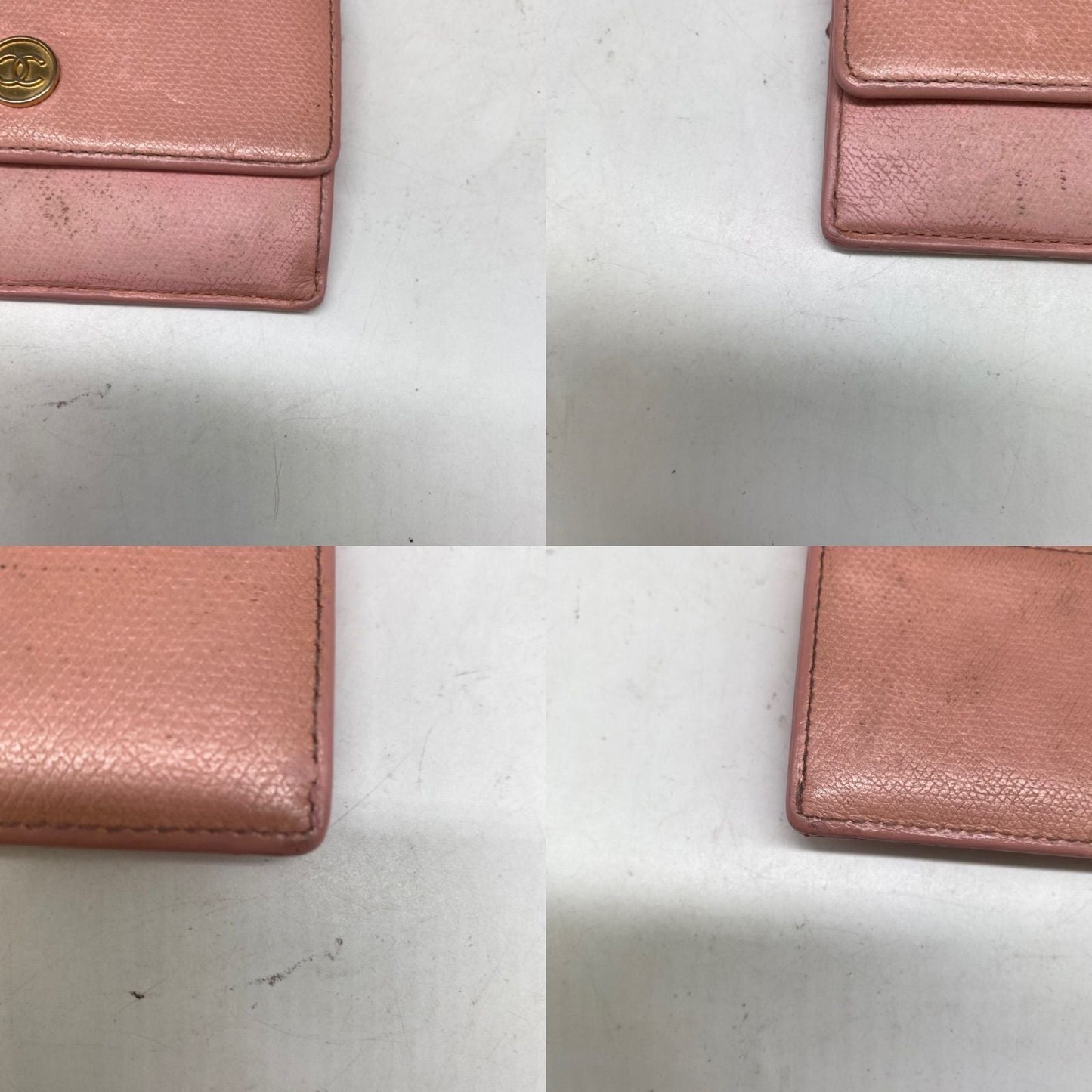 Chanel Coin Case Coco Button Pink Purse Card