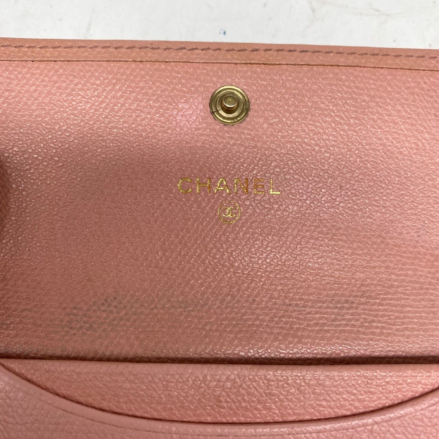 Chanel Coin Case Coco Button Pink Purse Card