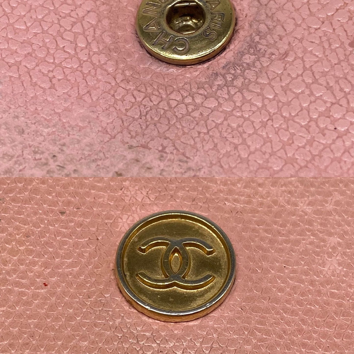 Chanel Coin Case Coco Button Pink Purse Card