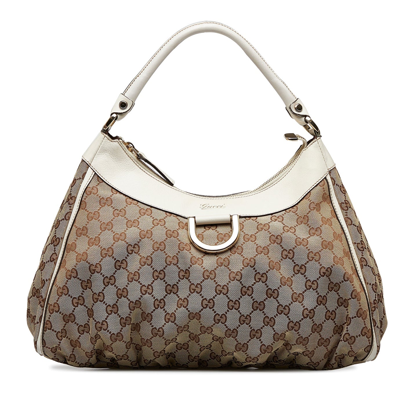 GUCCI GG Canvas Abbey D-Ring Hobo Hobo Bag