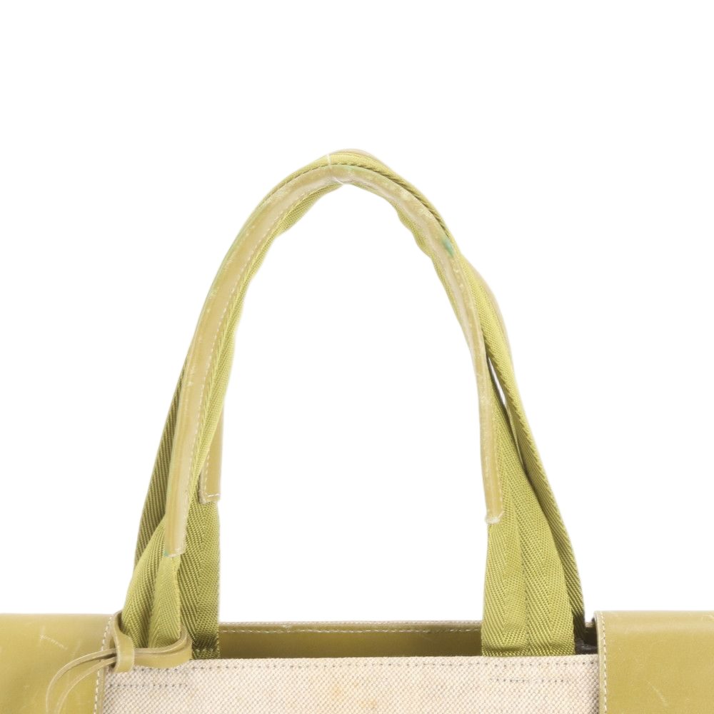 Prada Triangle Logo Leather Tote Shoulder
