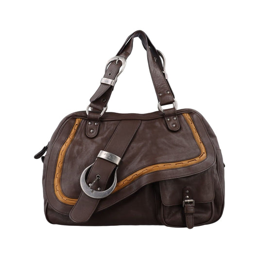 Dior Gaucho Brown Leather Handbag