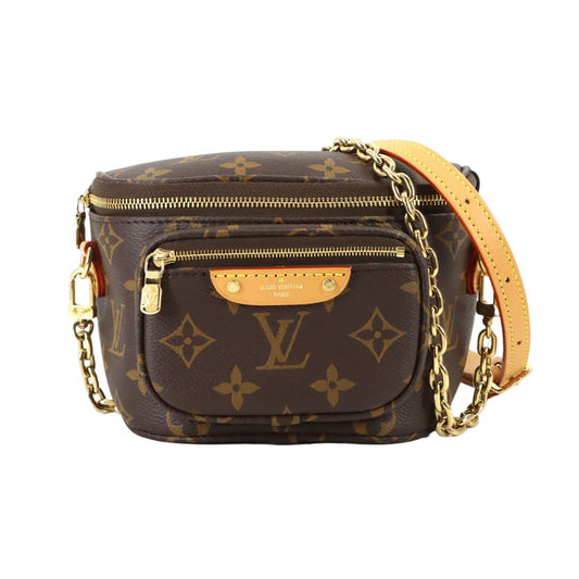 Louis Vuitton Monogram Mini Bumbag 2-Way Bag Brown