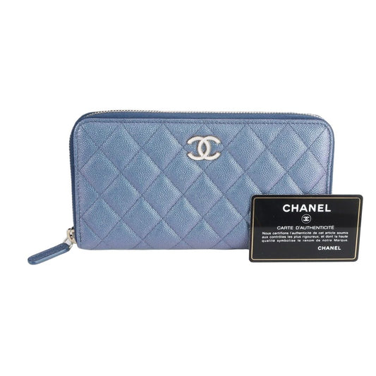 Chanel Quilted Caviar Leather Wallet
