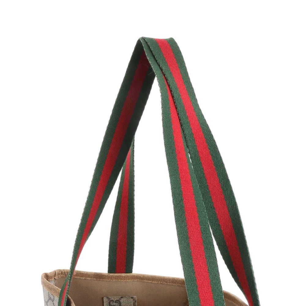 Gucci GG Supreme Sherry Line Leather Tote Shoulder Business Document Mbm