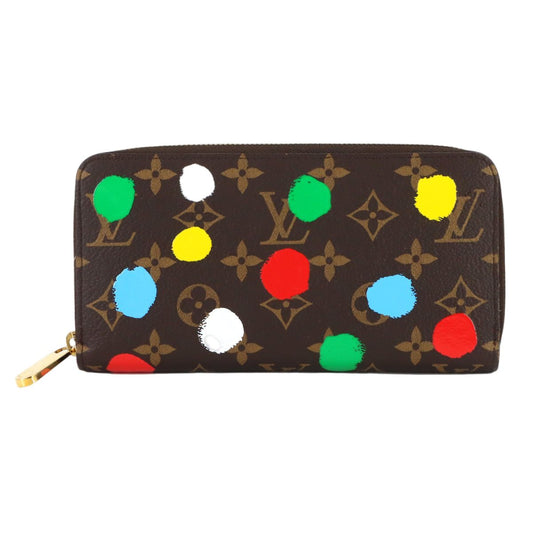 Louis Vuitton LV Xyk Monogram Painted Dot Zippy Wallet Zip Around