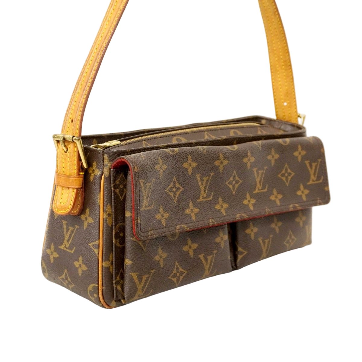 Louis Vuitton Shoulder Bag Monogram Viva Cite MM Brown