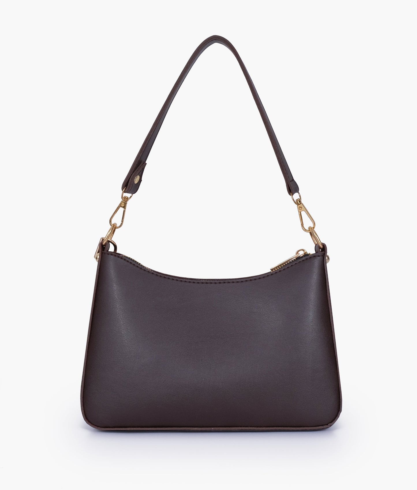Dark brown hobo evening bag