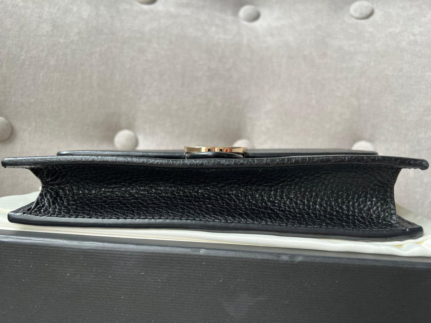 Gucci Black Interlocking Chain Wallet