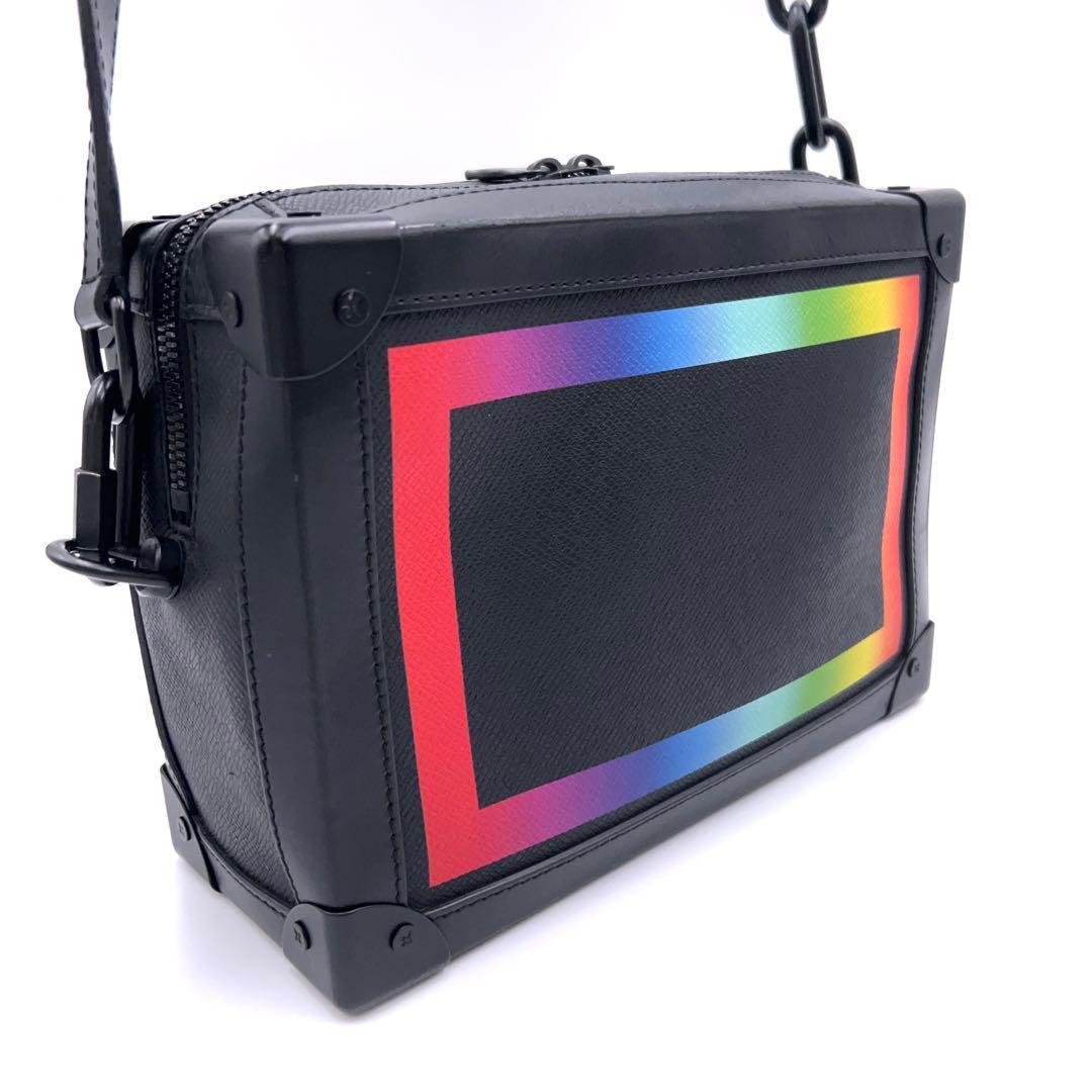 Louis Vuitton Taiga Soft Trunk Shoulder Bag Rainbow