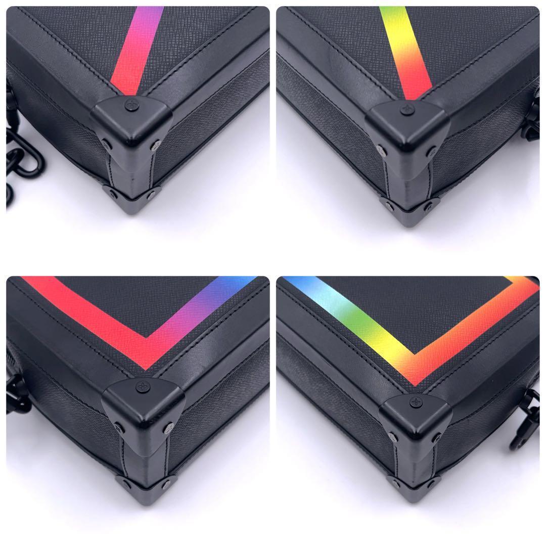 Louis Vuitton Taiga Soft Trunk Shoulder Bag Rainbow