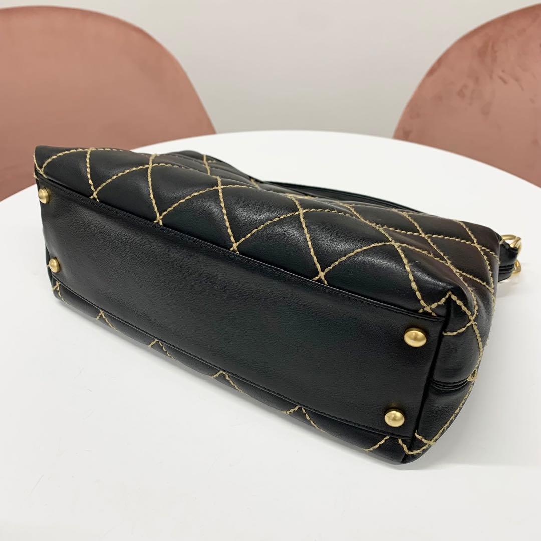 Chanel Wild Stitch CC Logo Shoulder Bag