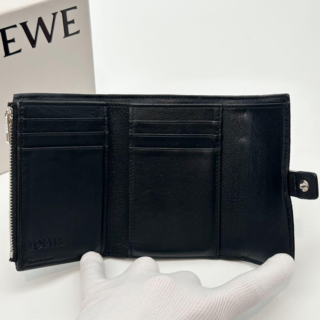 Loewe Slightly Vertical Wallet Small Compact Trifold