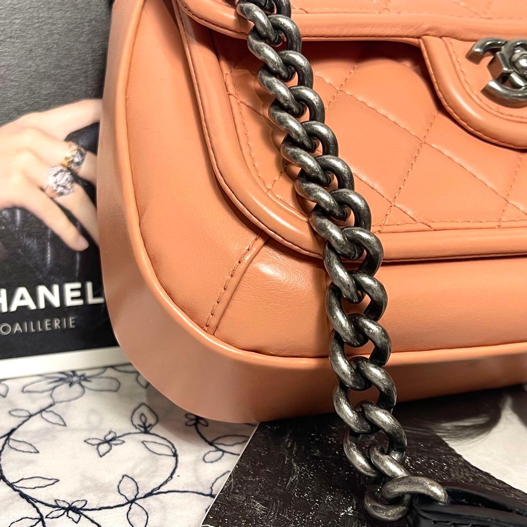 Chanel Double Flap Quilted Boy Pink