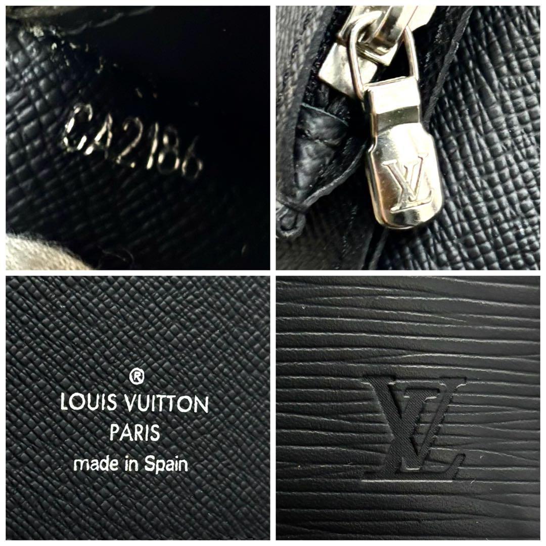 Louis Vuitton Wallet Epi Portefeuille Brazza Black