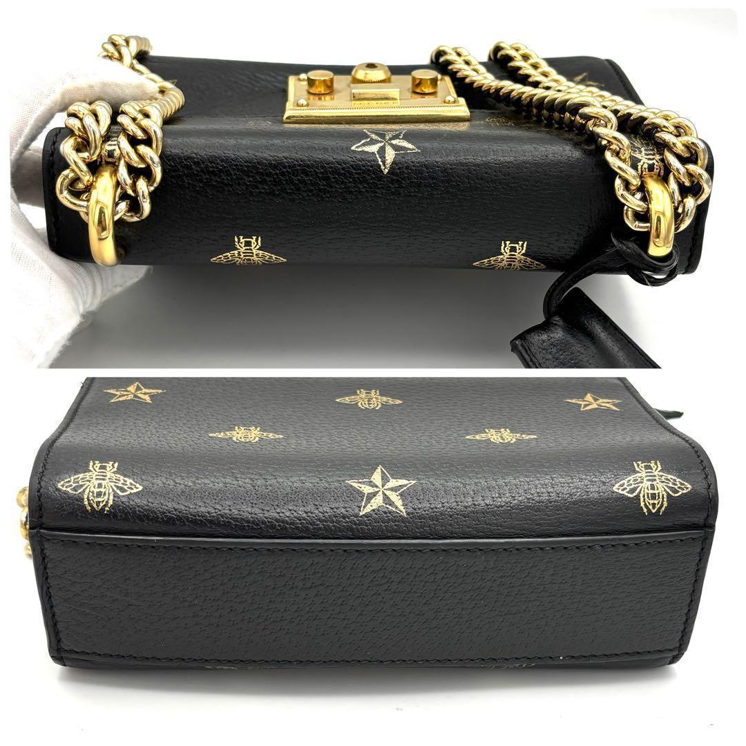 Gucci Padlock Star Black Che Hmmshoulder Handbag