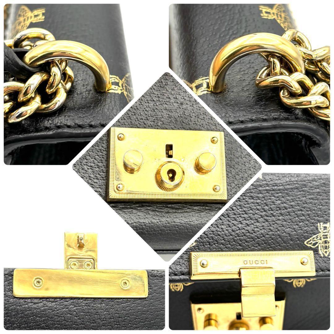 Gucci Padlock Star Black Che Hmmshoulder Handbag