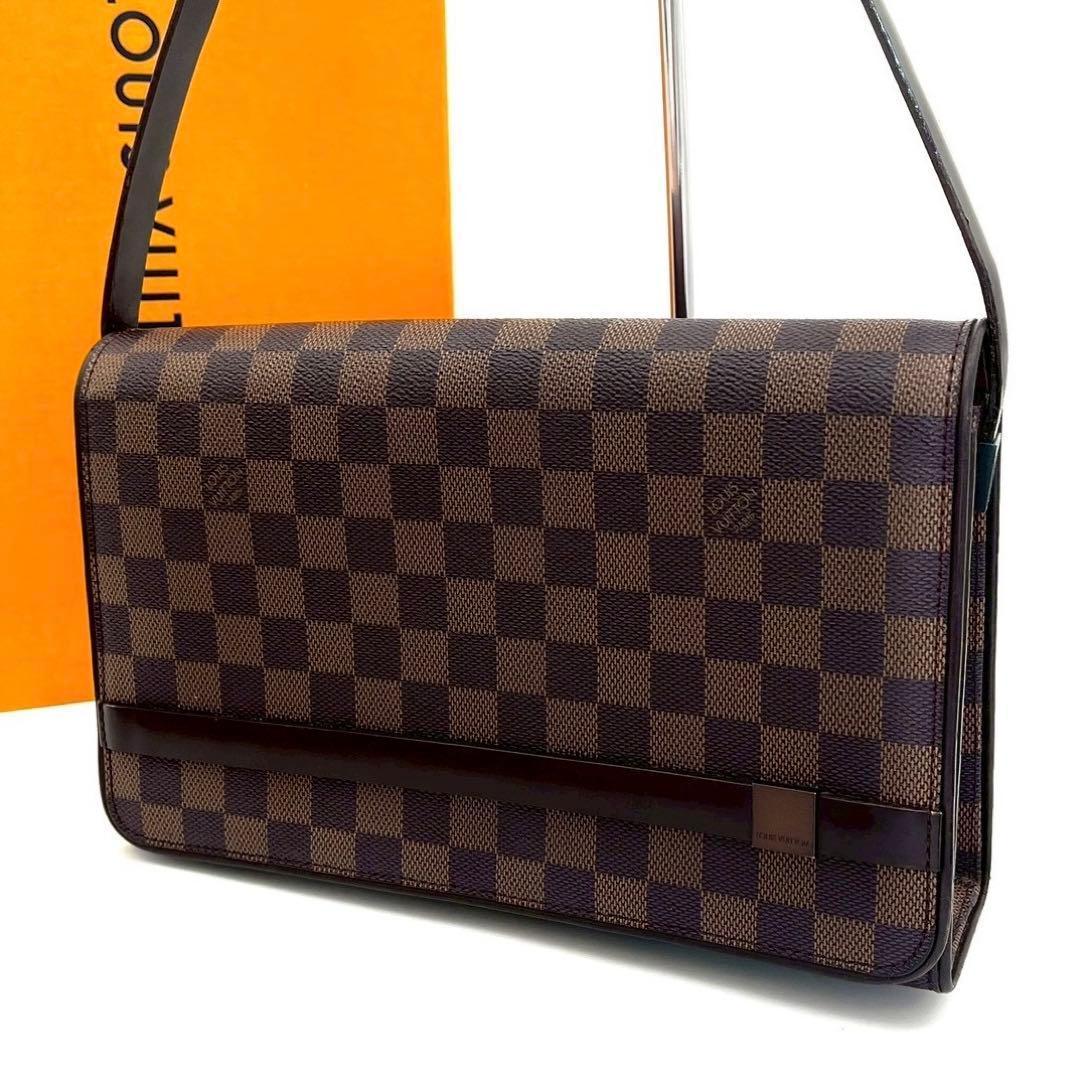 Louis Vuitton Damier Ebene Tribeca Long Shoulder Bag