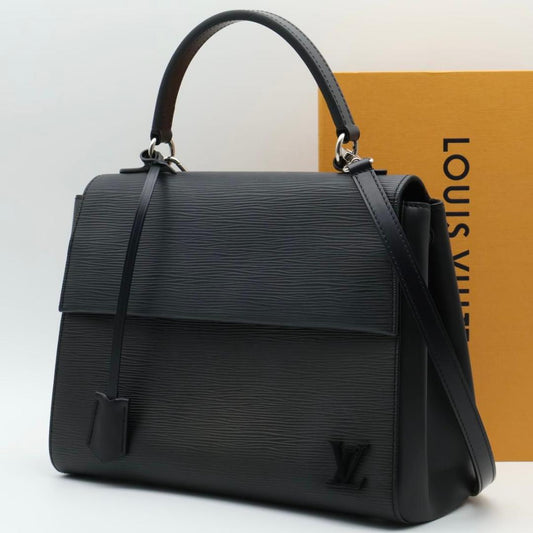 Louis Vuitton Cluny Mm Epi 2-Way Shoulder Bag Black