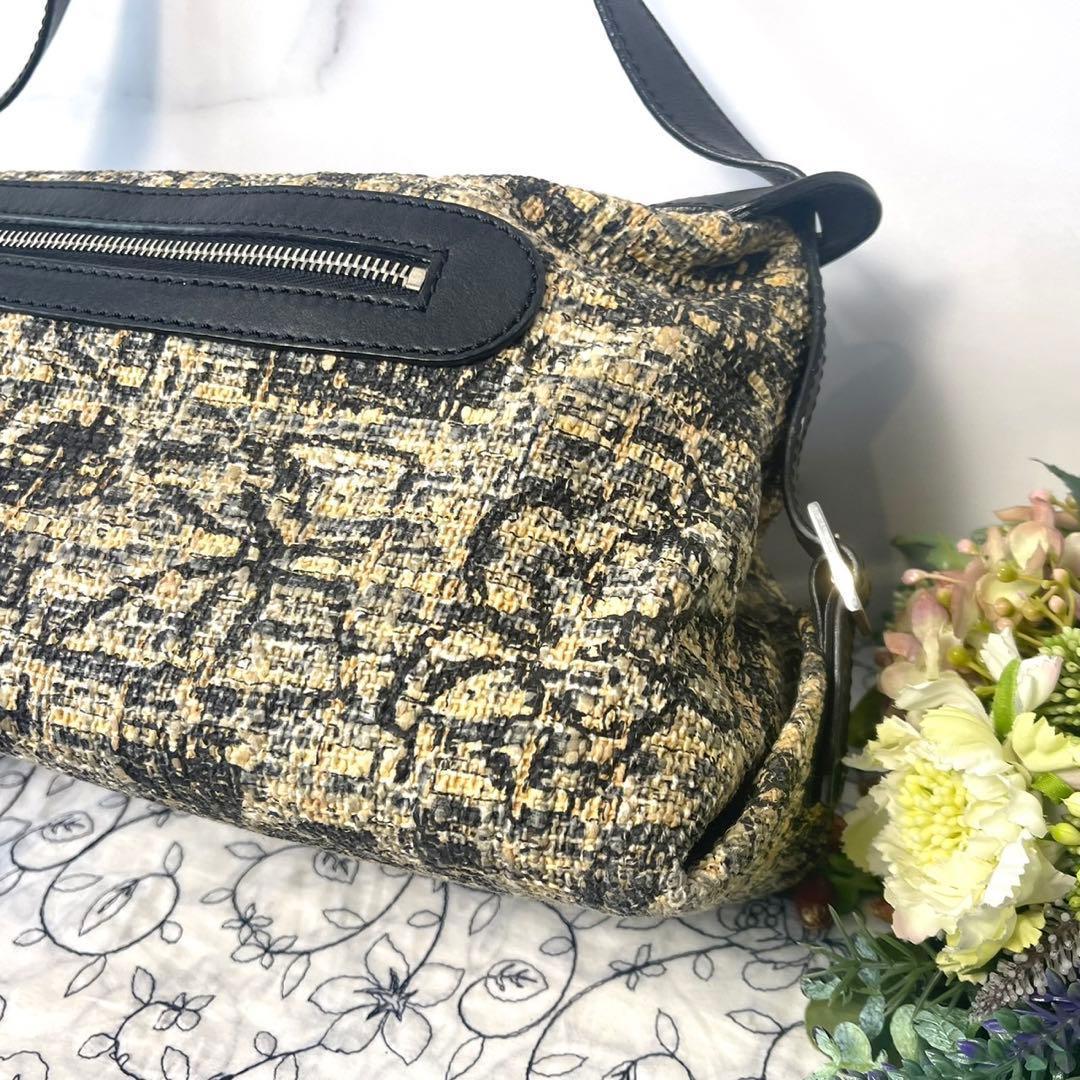 Chanel Canvas Icon Clover Shoulder Bag