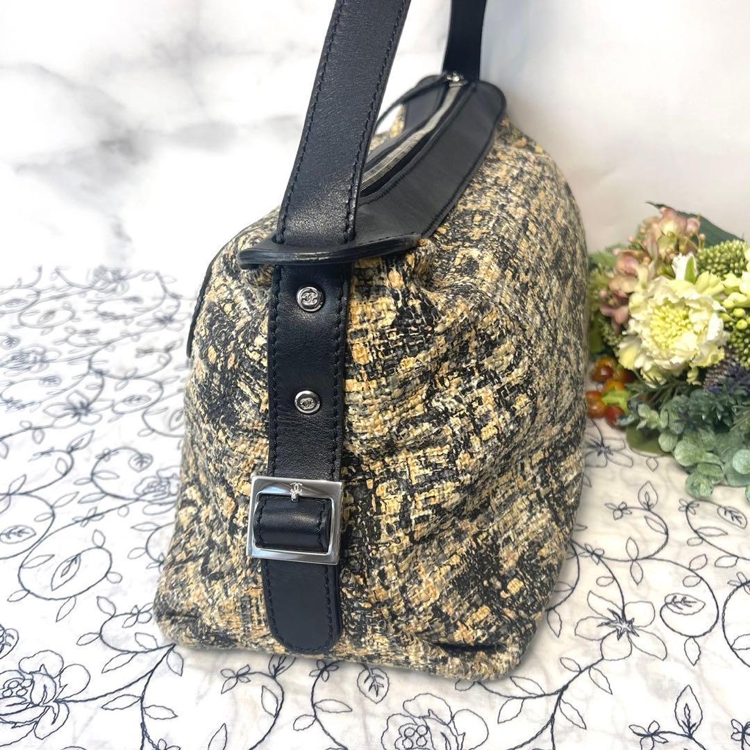 Chanel Canvas Icon Clover Shoulder Bag
