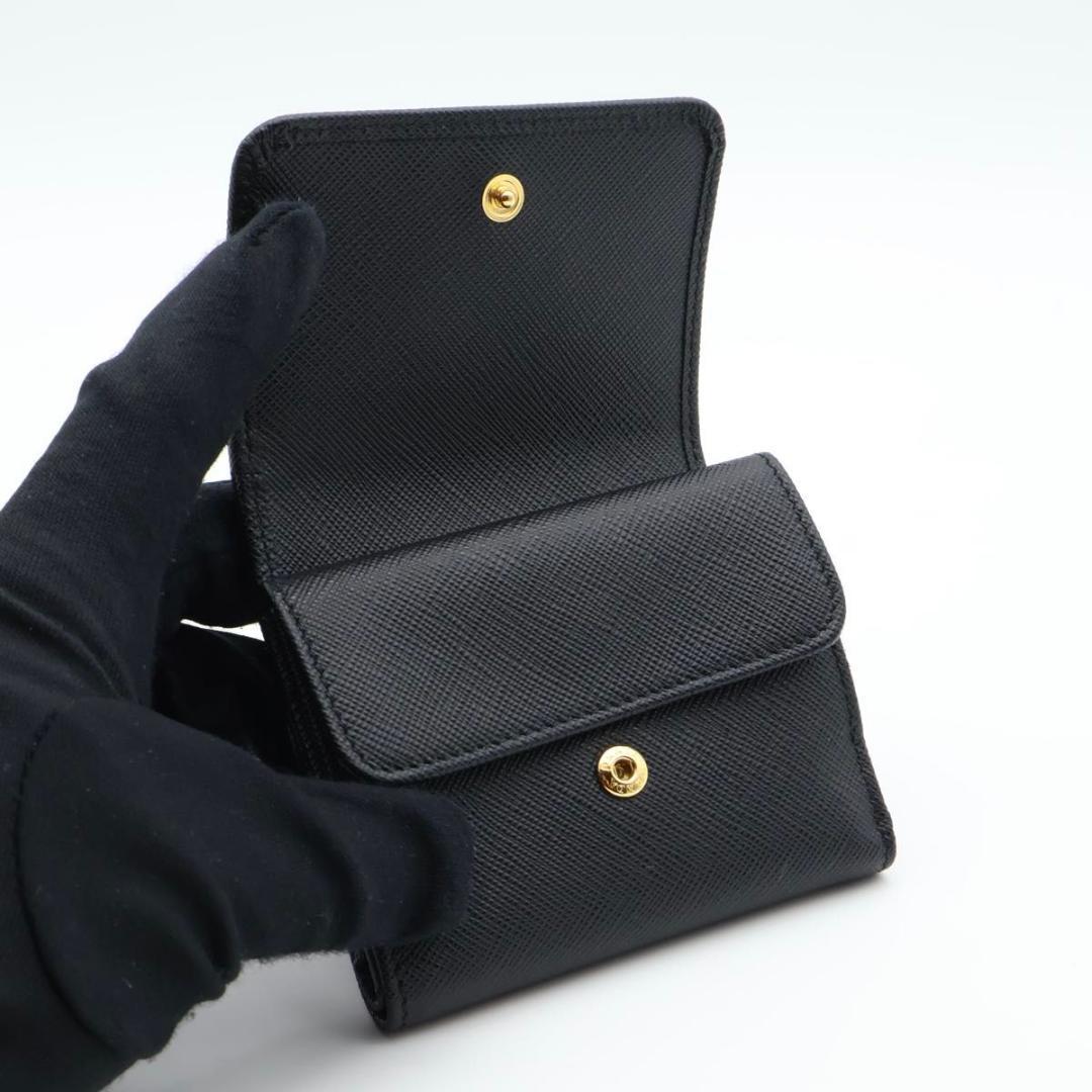 Prada wallet Logo Saffiano Leather Black