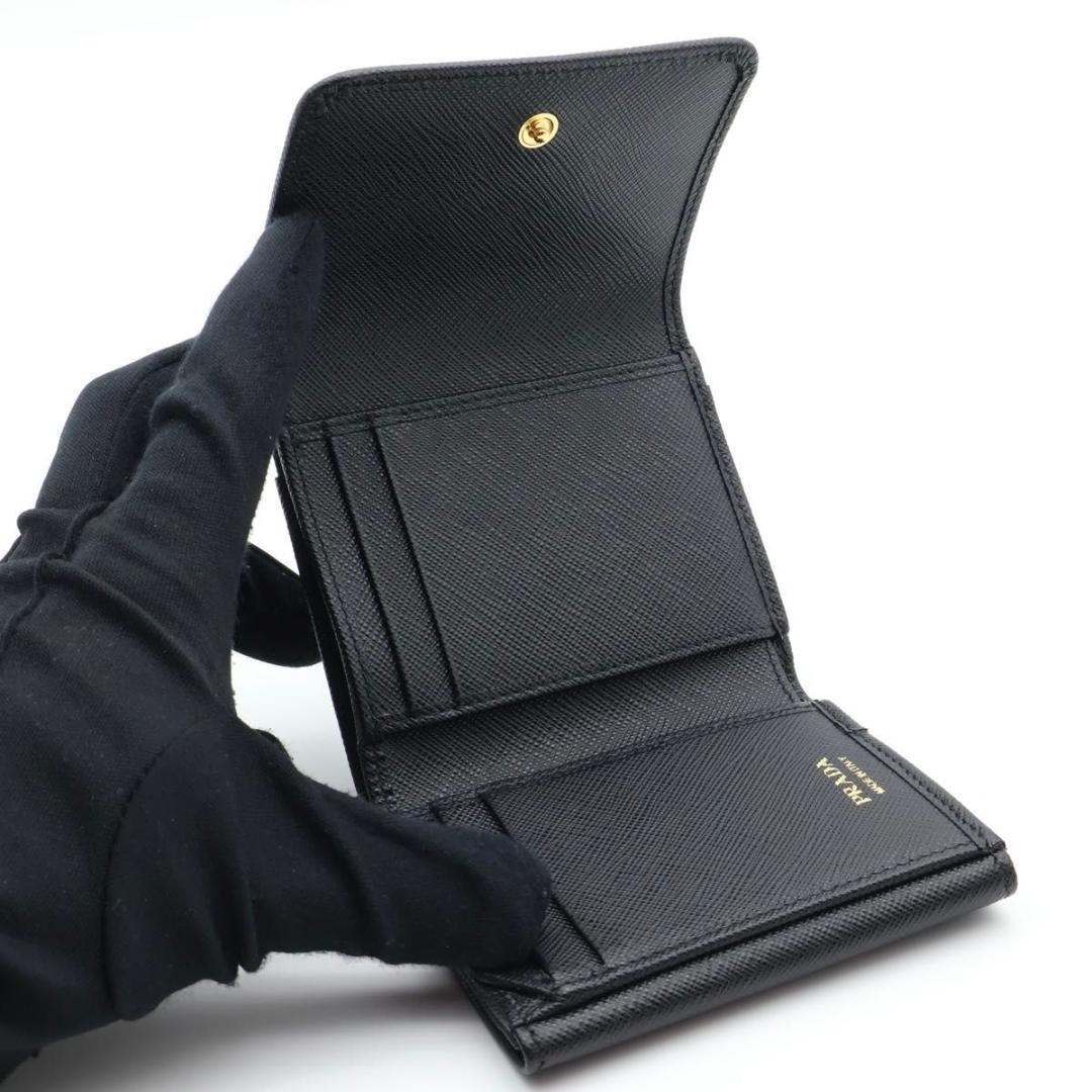Prada wallet Logo Saffiano Leather Black