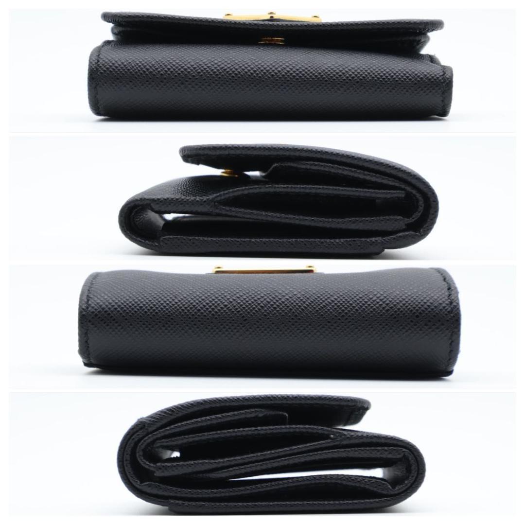 Prada wallet Logo Saffiano Leather Black