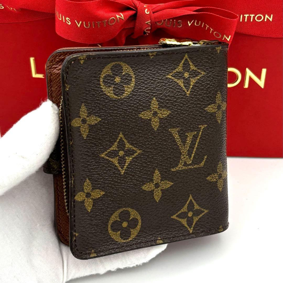 Louis Vuitton Wallet Monogram Compact Zip Brown