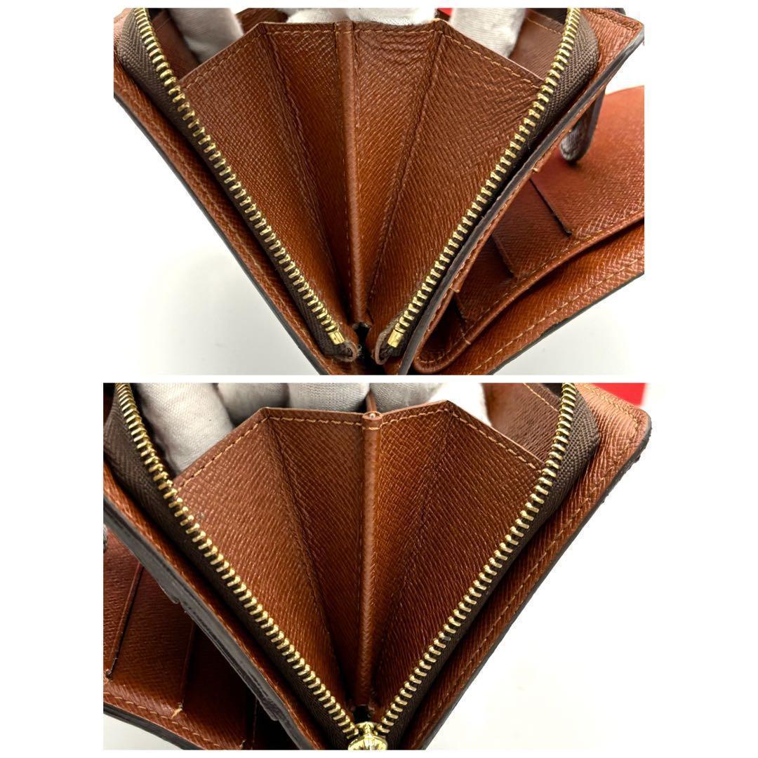 Louis Vuitton Wallet Monogram Compact Zip Brown