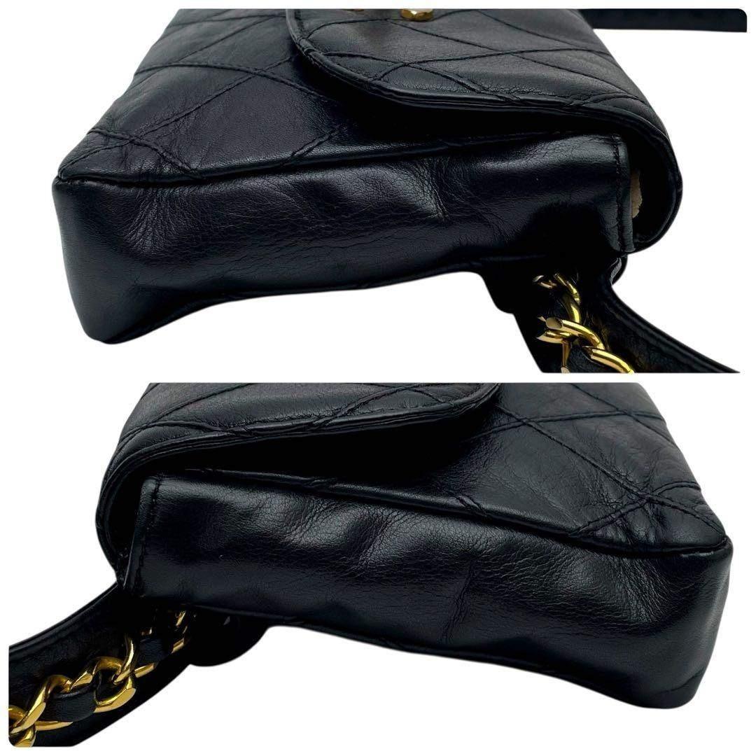 Chanel Quilted Bicolor Waist Shoulder Bag Pouch