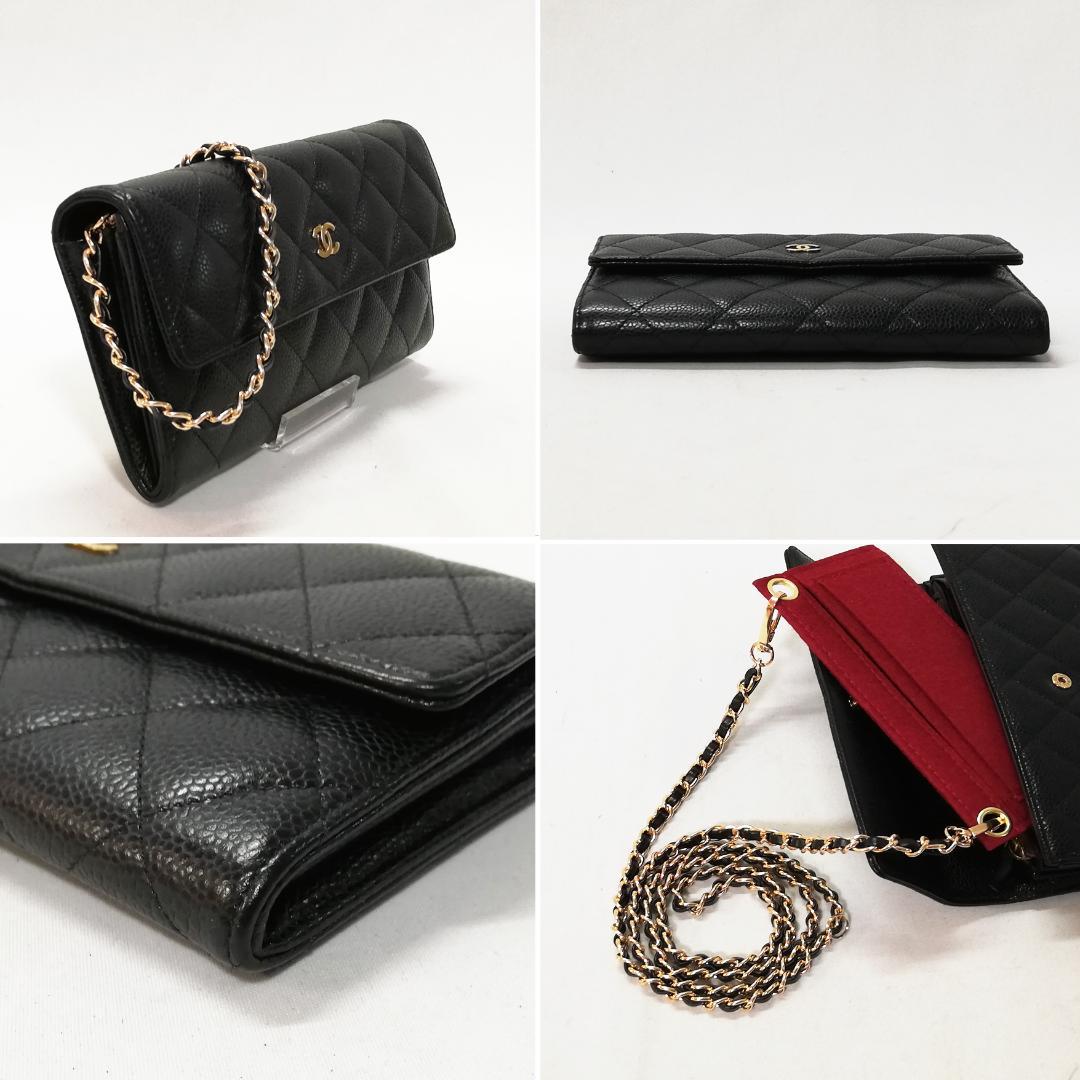 Chanel Caviar Leather Quilted Wallet Black