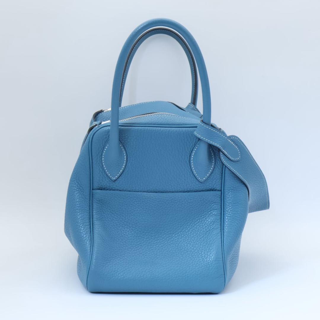 Hermes Lindy 34 Taurillon Blue Jean Handbag