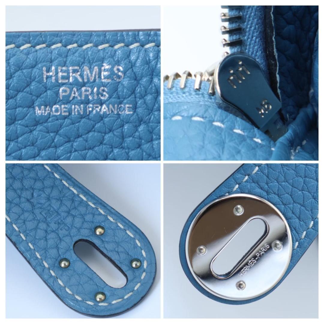 Hermes Lindy 34 Taurillon Blue Jean Handbag