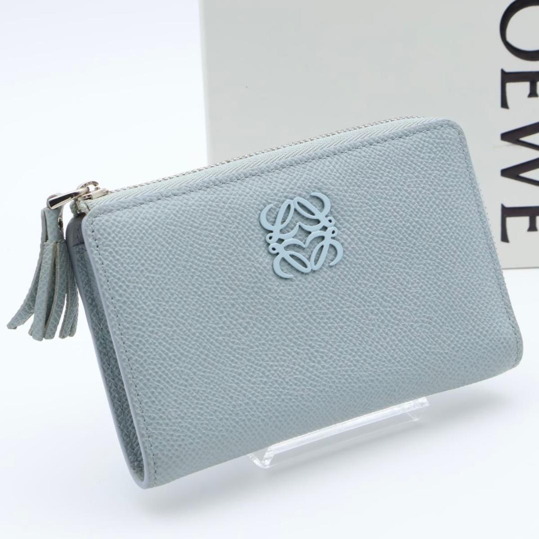 Loewe Anagram Tree Ring Card Case Blue