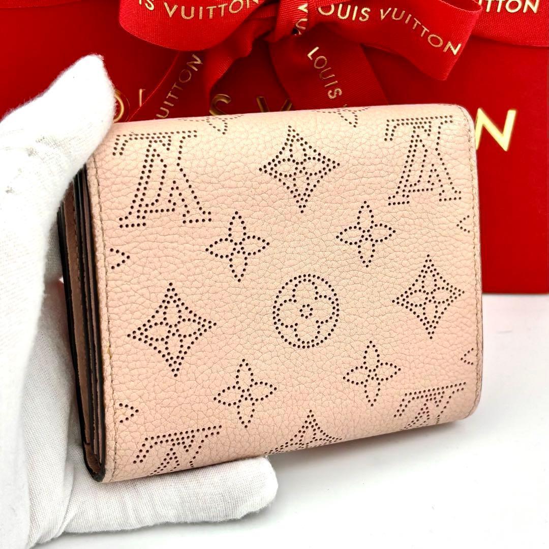 Louis Vuitton Fold Wallet Monogram Mahina Portefeuille Iris Compact
