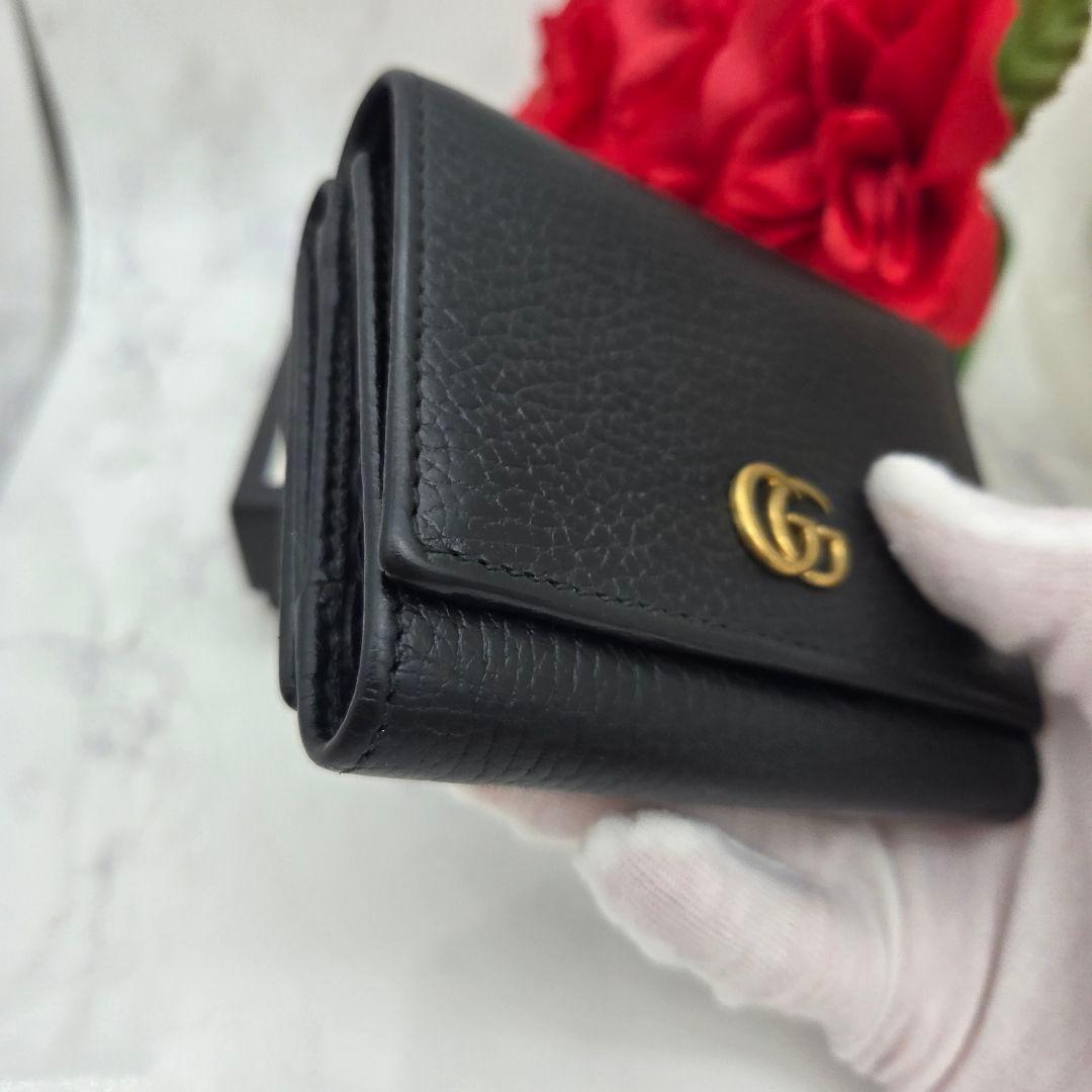 Gucci Fold Wallet GG Marmont Black