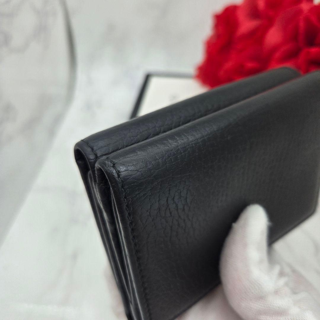 Gucci Fold Wallet GG Marmont Black