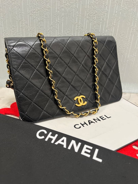 Chanel Quilted Chain Shoulder Lambskin