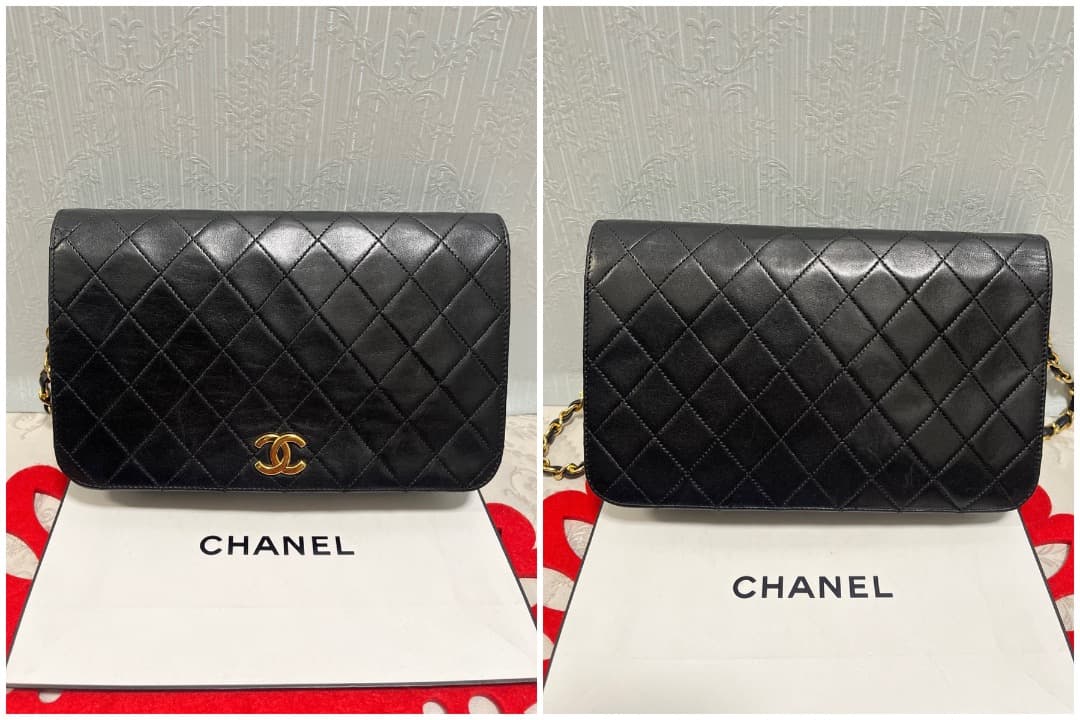 Chanel Quilted Chain Shoulder Lambskin
