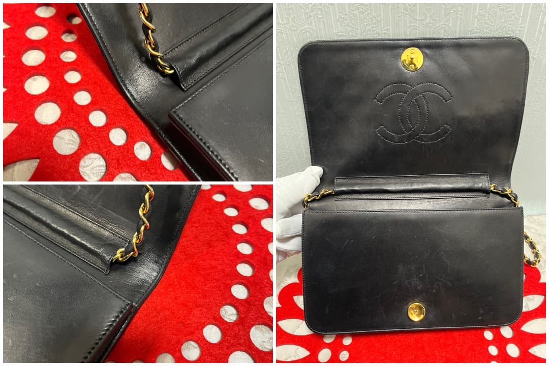 Chanel Quilted Chain Shoulder Lambskin