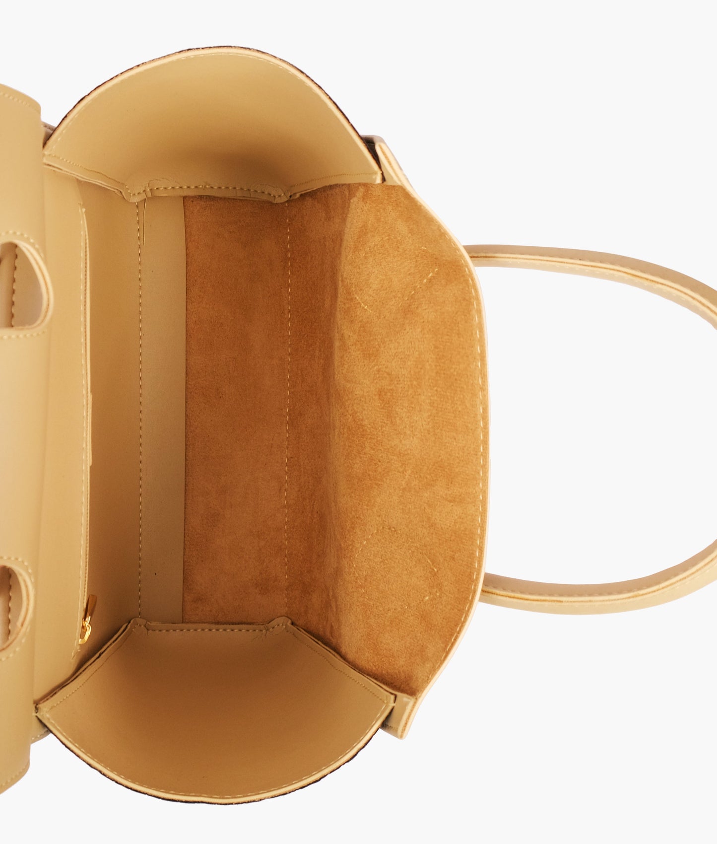 Off-white trapeze handbag